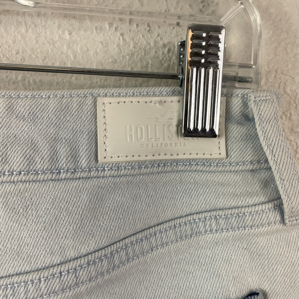 Hollister Mom Shorts Womens 7/28 Ultra High Rise Patchwork Denim Boho Festival - Picture 3 of 8